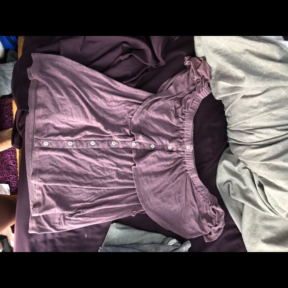 Strapless purple blouse - Picture 1 of 1